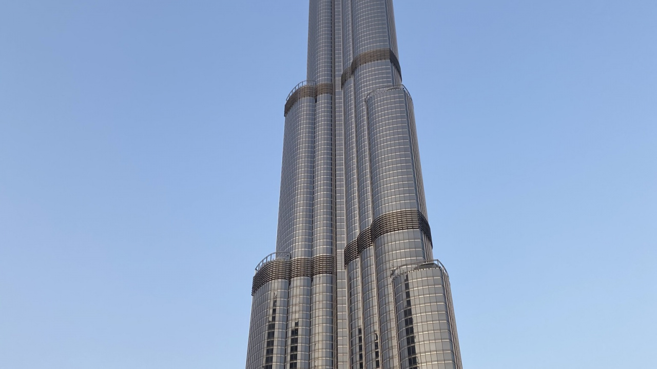 Обои Дубай, Бурдж Халифа, небоскреб, национальный исторический памятник, природа в разрешении 1280x720