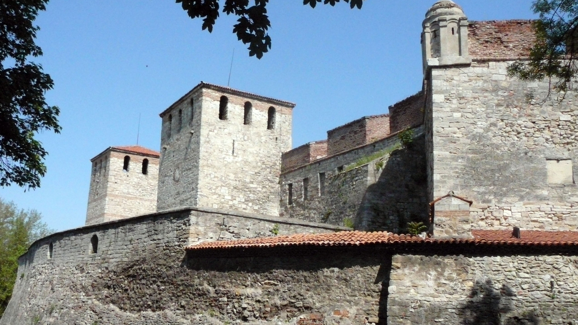 Обои замок, фортификация, достопримечательность, стена, средневековая архитектура в разрешении 1920x1080