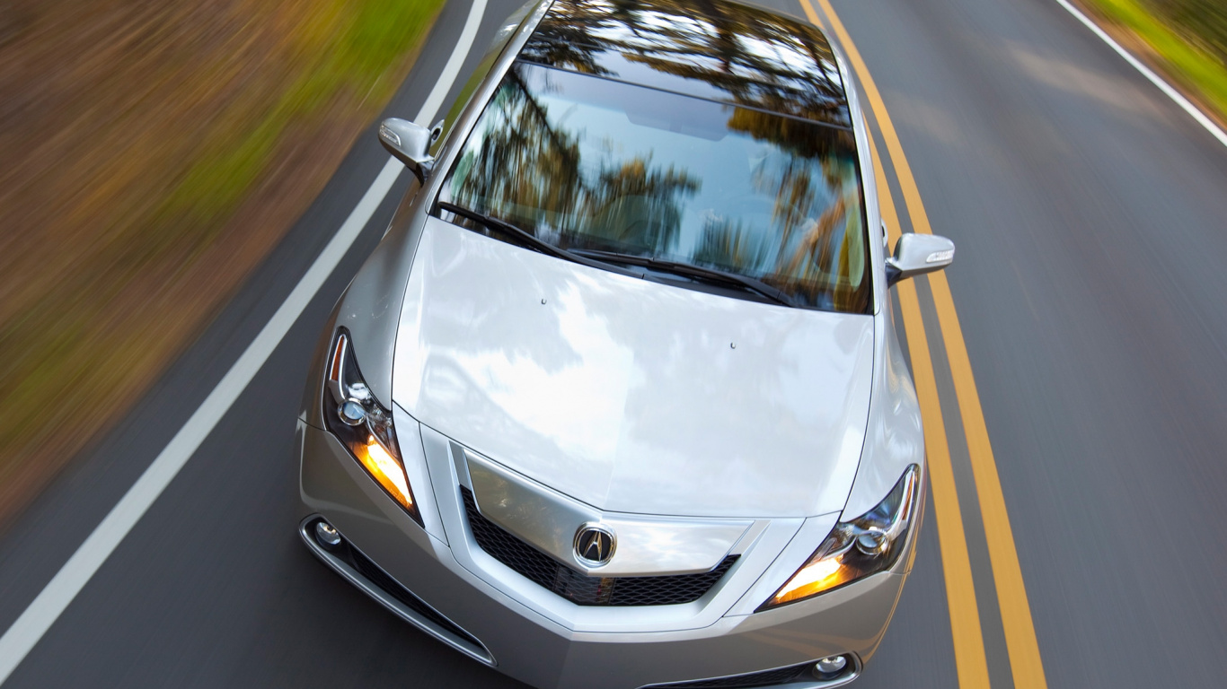 Обои акура, купе, автомобиль, семейный автомобиль, стекло в разрешении 1366x768