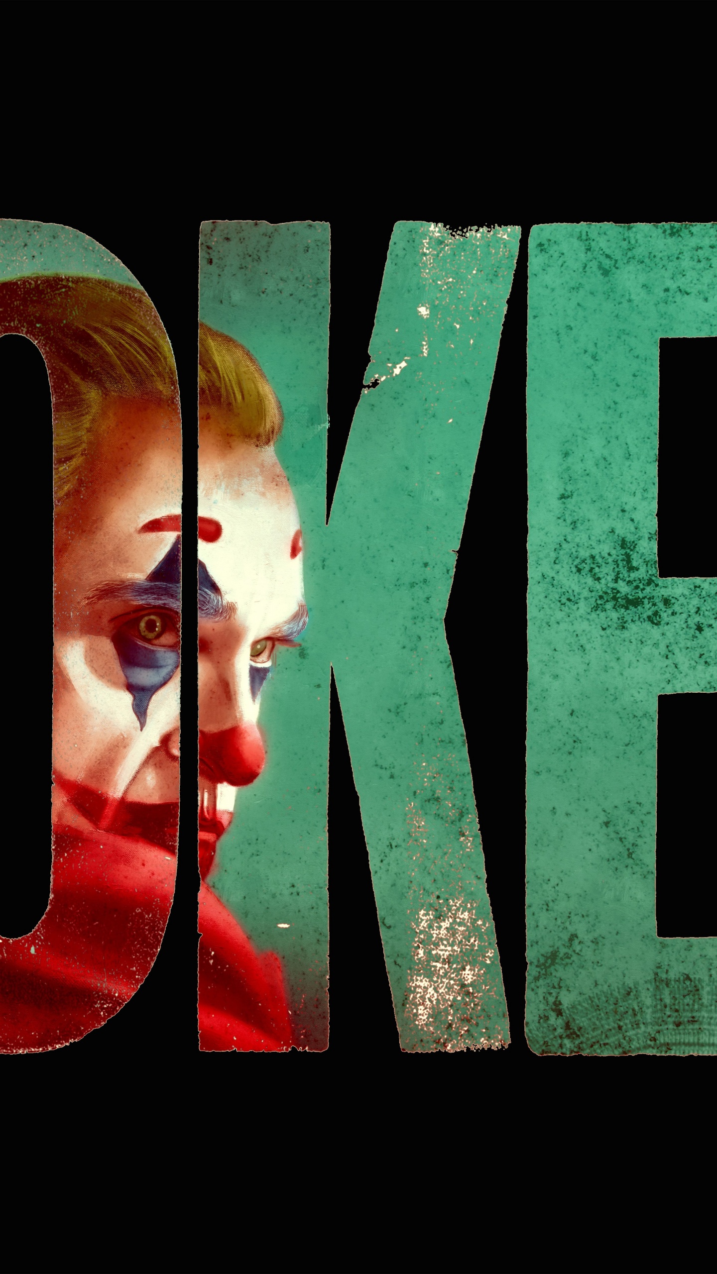 Обои Джокер, джокер логотип, графический дизайн, арт, электронные табло в разрешении 1440x2560