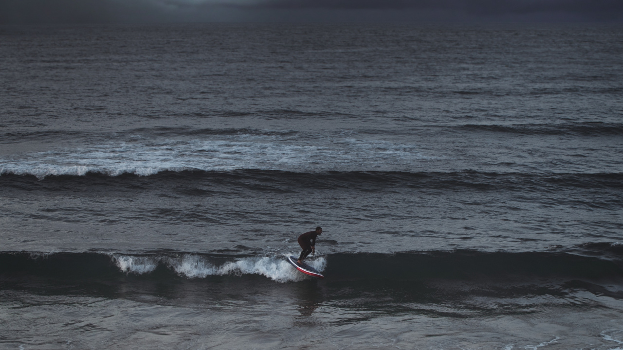 Обои серфинг, волна, океан, море, ветровая волна в разрешении 1280x720