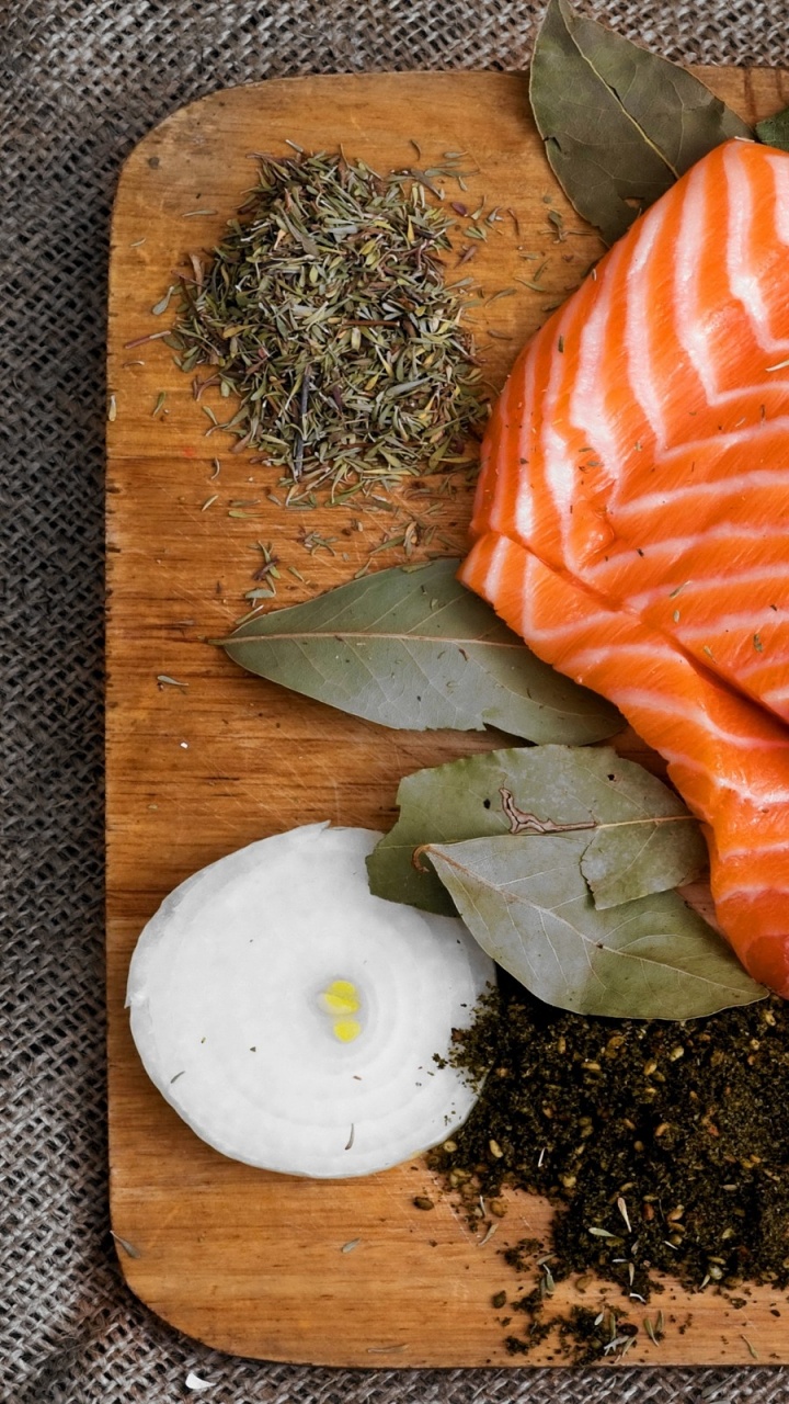 Обои лосось, копченый лосось, морепродукты, пища, жидкий кислород в разрешении 720x1280