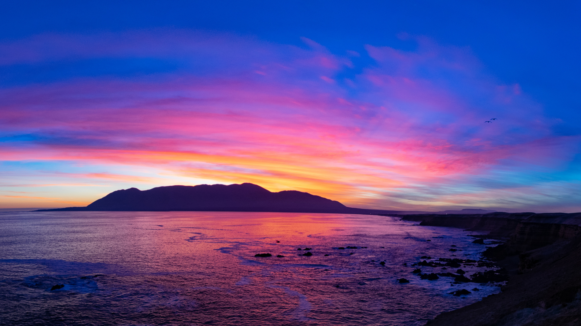 Обои облако, вода, гидроресурсы, атмосфера, послесвечение в разрешении 1920x1080