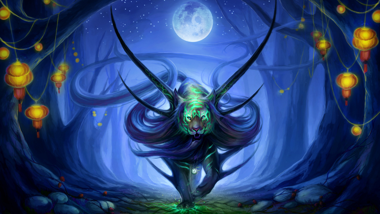 Обои тигр, свет, природа, лазурный, окружающая среда в разрешении 1280x720