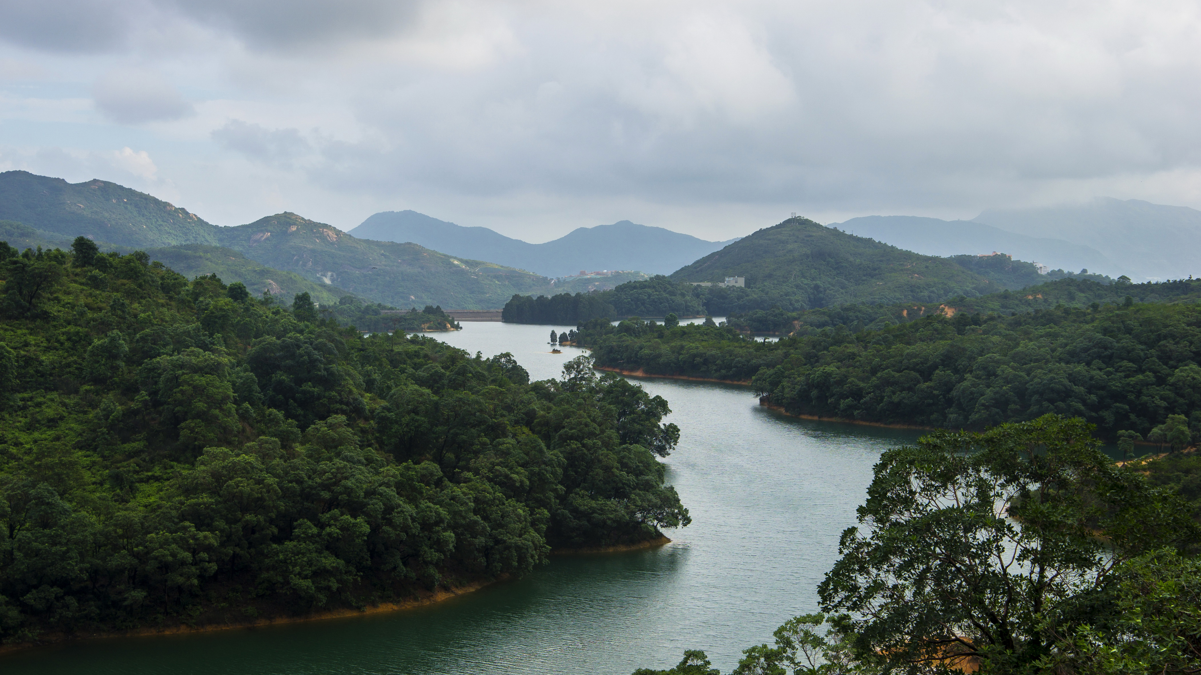 Обои пейзаж, гидроресурсы, нагорье, природа, реки в разрешении 3840x2160