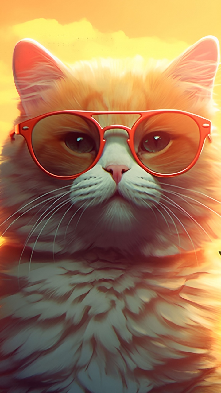 Обои Сколько у тебя есть?, котенок, эгейская кошка, турецкий Ван, американская жесткошерстная кошка в разрешении 720x1280