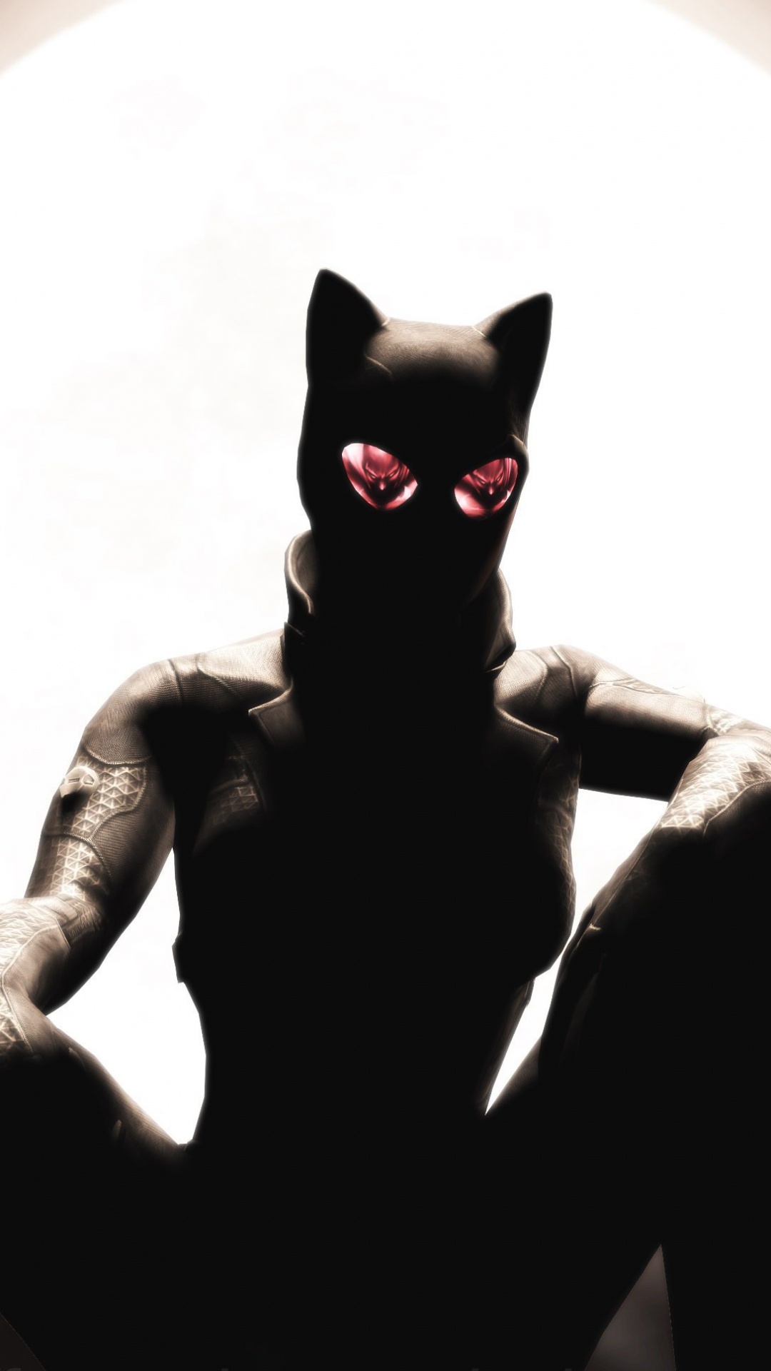 Обои женщина кошка, Бэтмен, кот, комиксы, арт в разрешении 1080x1920