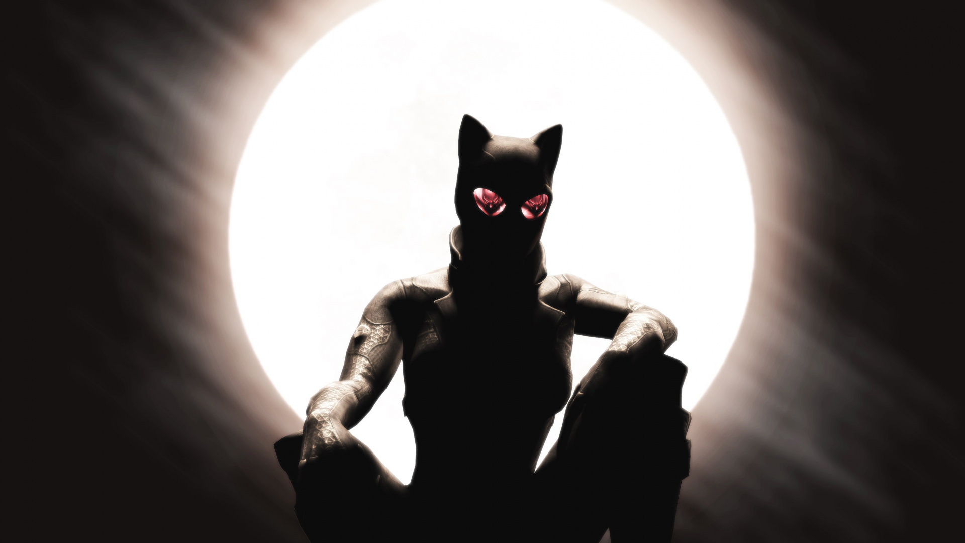 Обои женщина кошка, Бэтмен, кот, комиксы, арт в разрешении 1920x1080