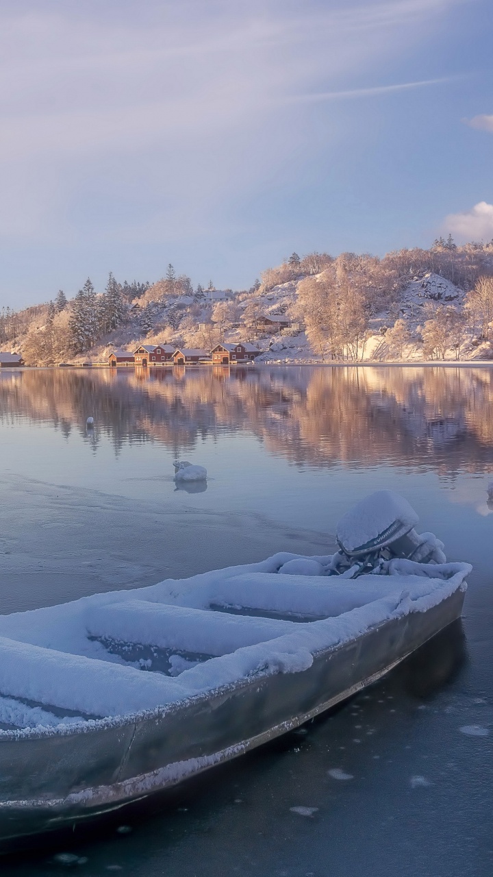 Обои Егерсунд, вода, природа, облако, отражение в разрешении 720x1280