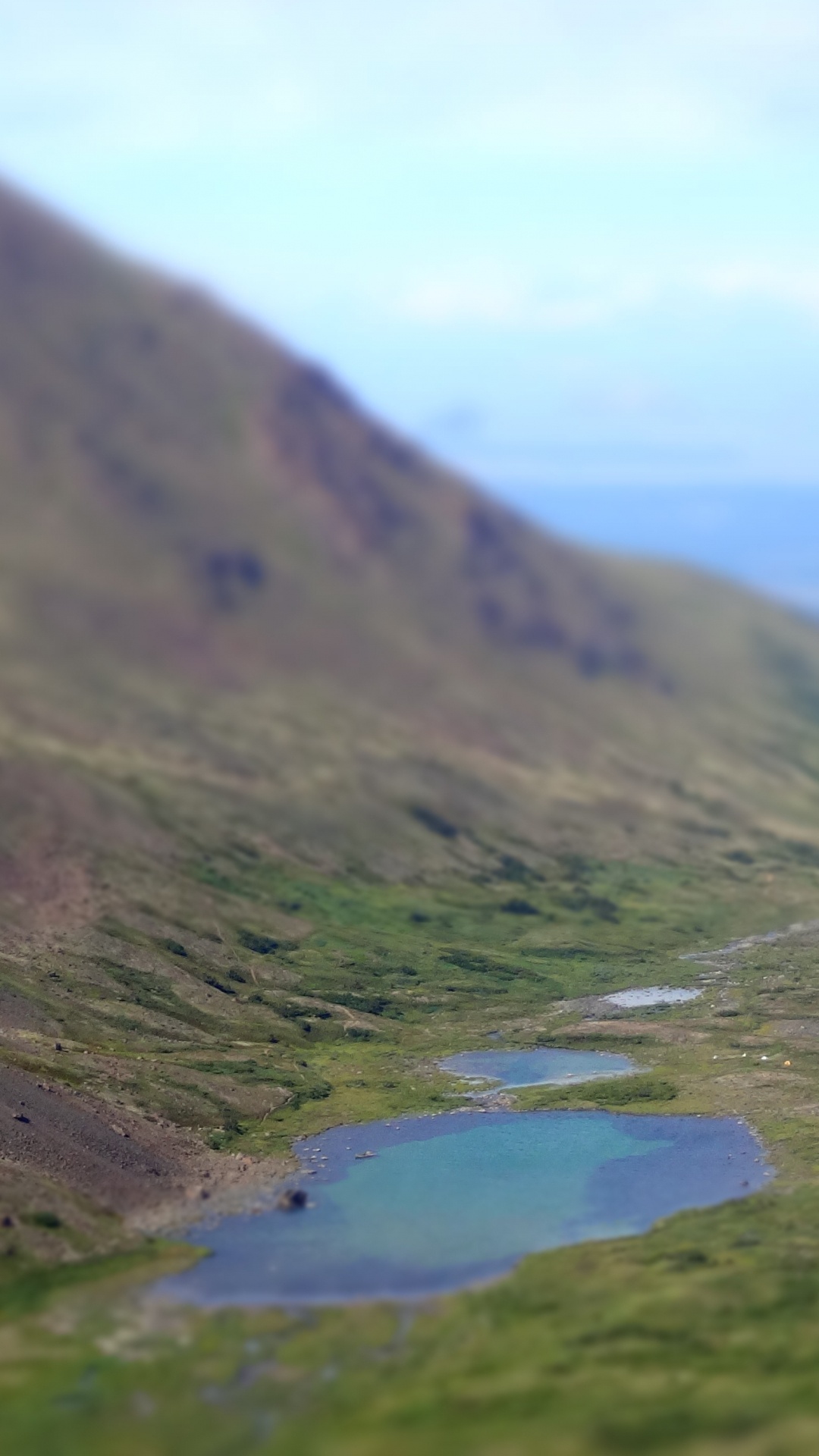 Обои нагорье, национальный парк, гора, каровое озеро, Упал в разрешении 1080x1920