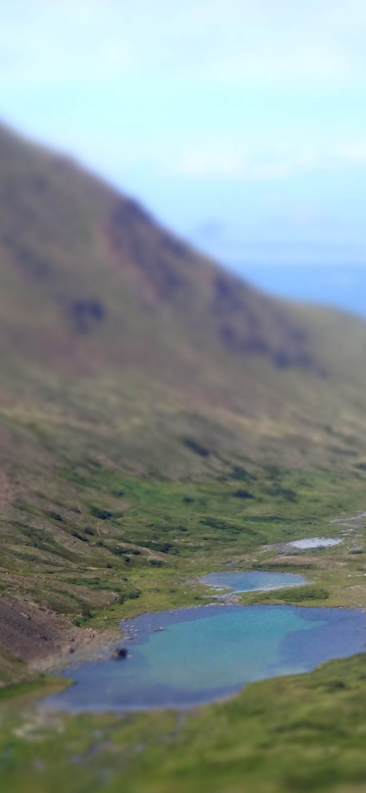 Обои нагорье, национальный парк, гора, каровое озеро, Упал в разрешении 1242x2688