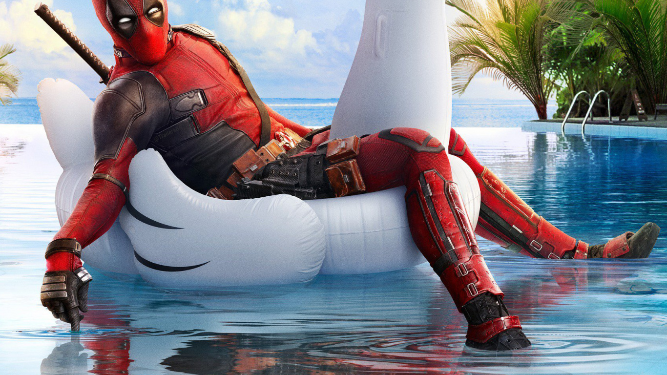 Обои верховный дэдпул, футболка, Уэйд Уилсон, Верховный, башмак в разрешении 1366x768