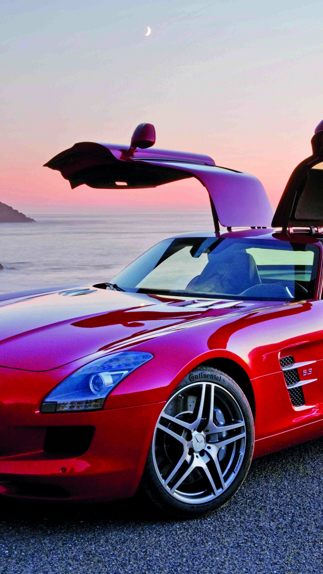 Обои суперкар, Крыло чайки двери, спортивный автомобиль, mercedes benz sls amg, toyota в разрешении 1080x1920