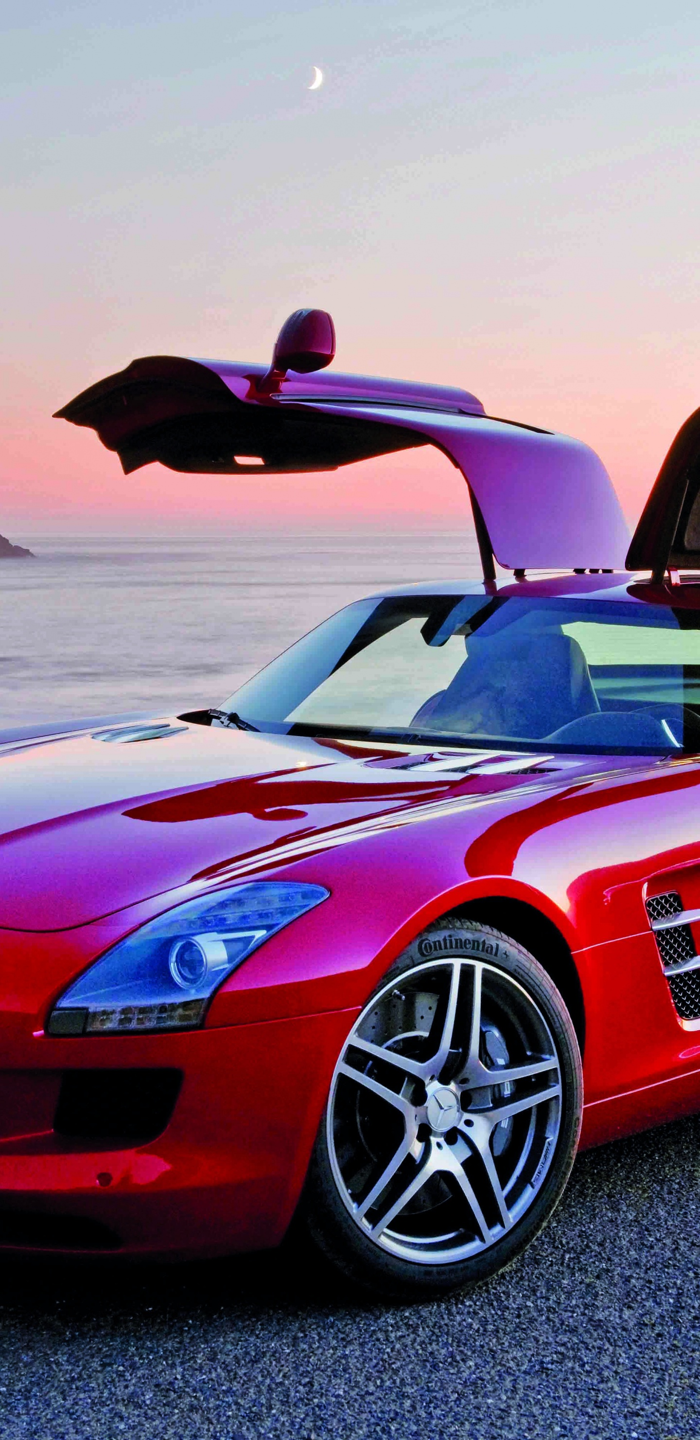 Обои суперкар, Крыло чайки двери, спортивный автомобиль, mercedes benz sls amg, toyota в разрешении 1440x2960