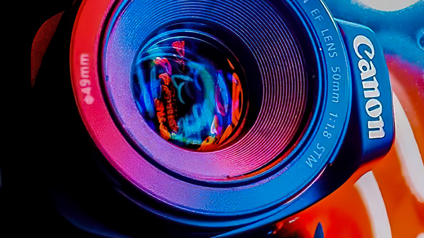 Обои Канон ЭОС полиэфир 70D, пушка, синий кобальт, красочность, синий в разрешении 1366x768