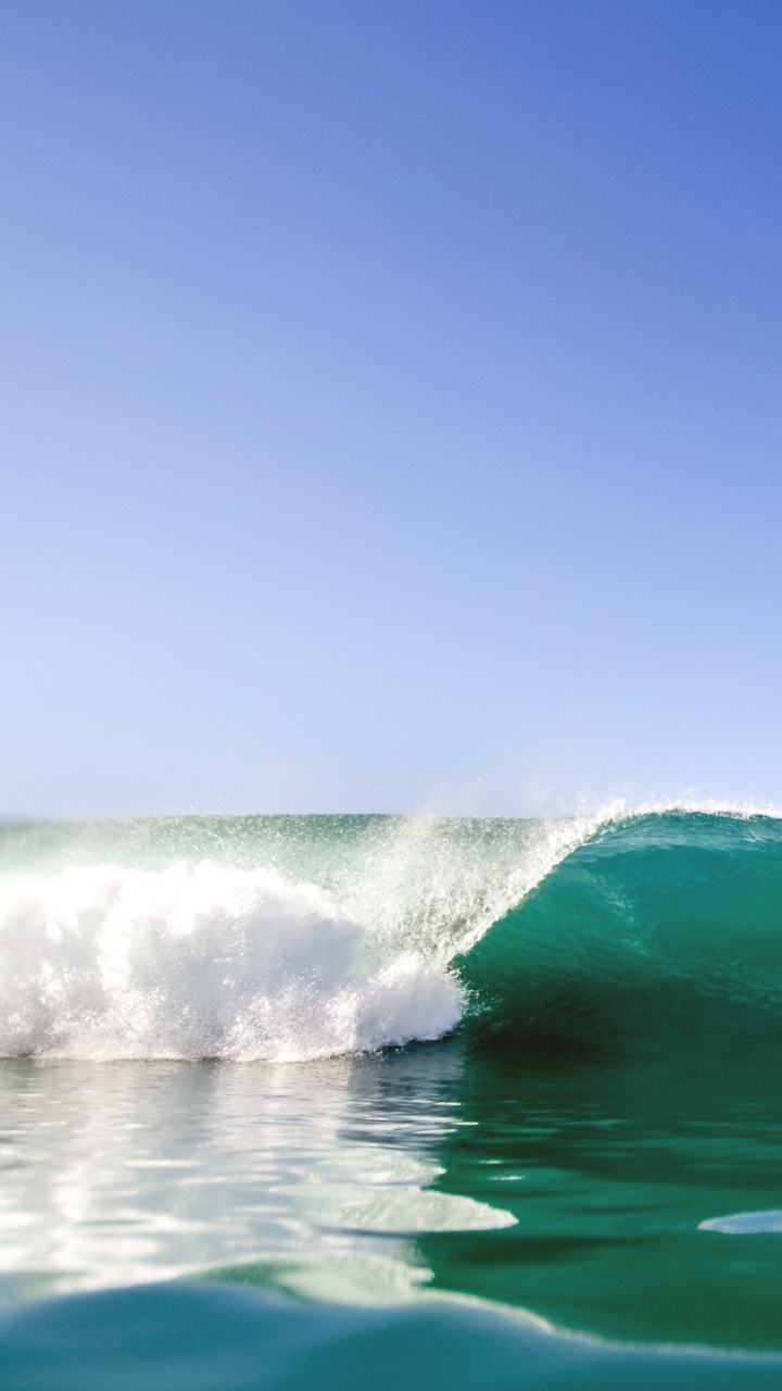 Обои ветровая волна, прилив, океан, море, волна в разрешении 720x1280