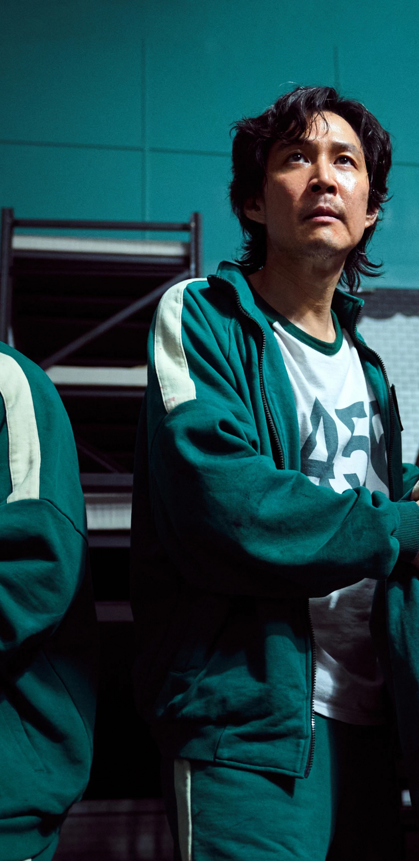 Обои игра в кальмара, Ли Чжон Чжэ, Сон Ги-Хун, Парк Хэ Су, Hoyeon Young в разрешении 1440x2960