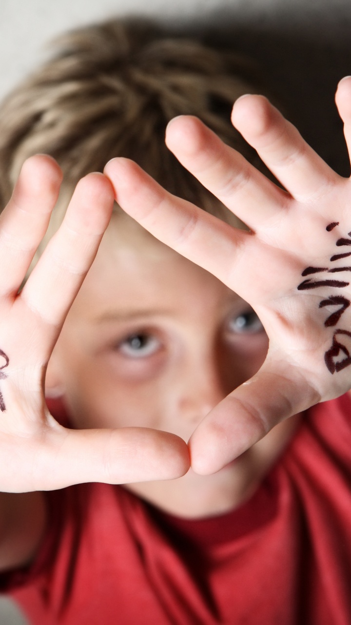 Обои Национального Превентивного Запугивания Месяц, Школьные издевательства, лицо, мимика, палец в разрешении 720x1280