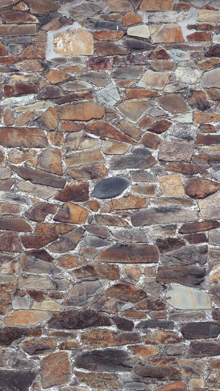 Обои каменная стена, кирпич, стена, камень, кирпичная кладка в разрешении 750x1334