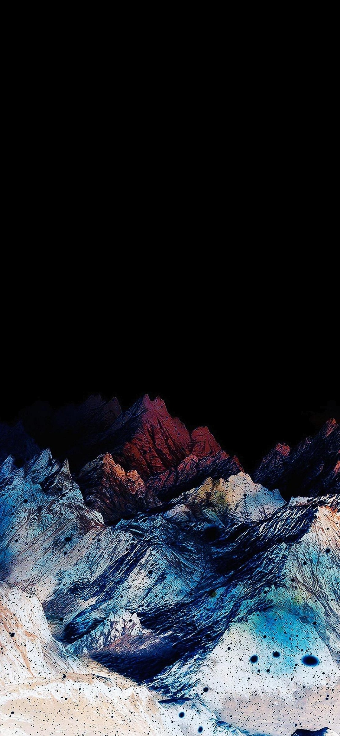 Обои OLED, ios, яблоко, красочность, натуральный материал в разрешении 1125x2436