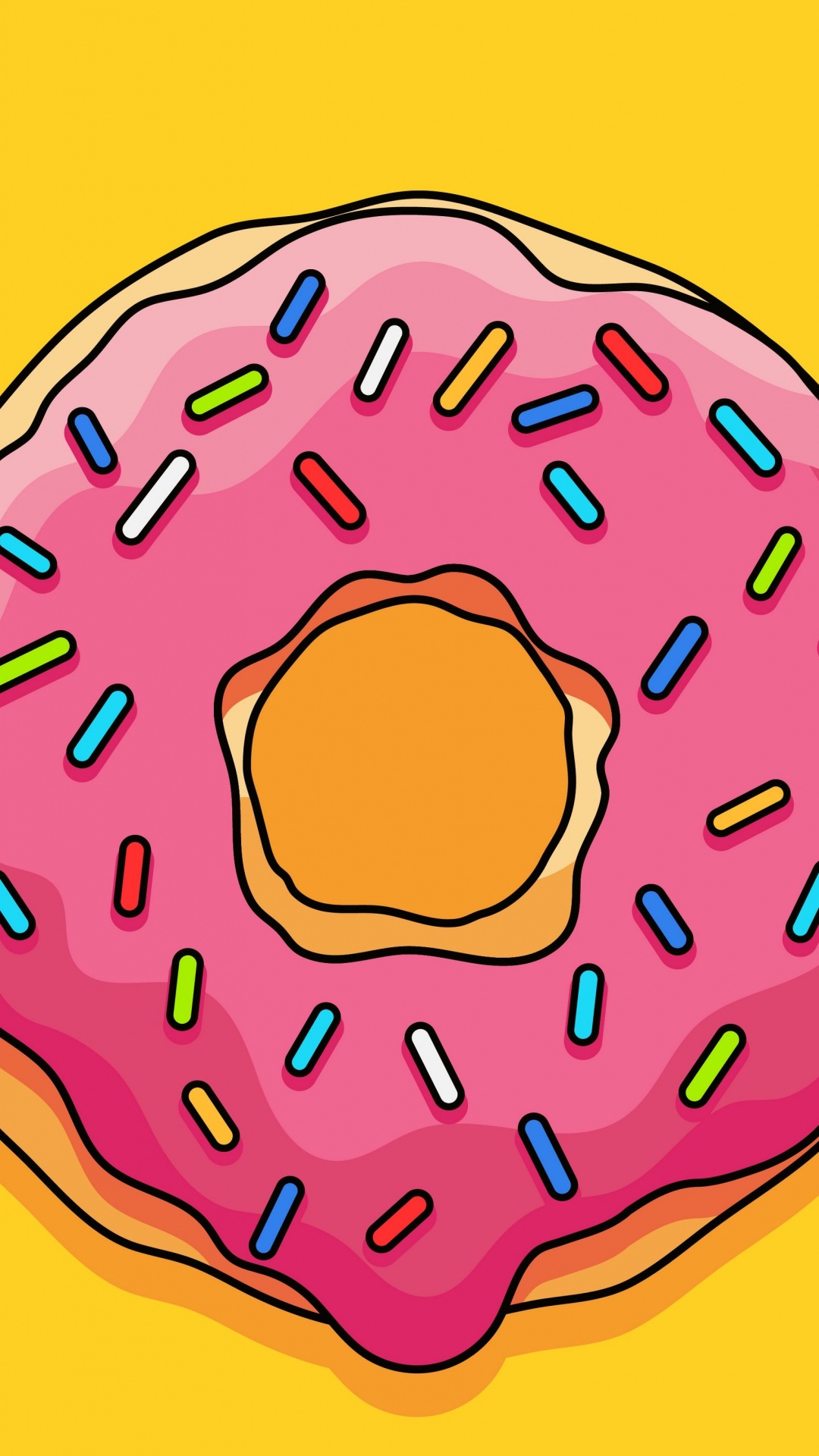 Обои круг, картинка, живопись, арт, пурпурный цвет в разрешении 1080x1920