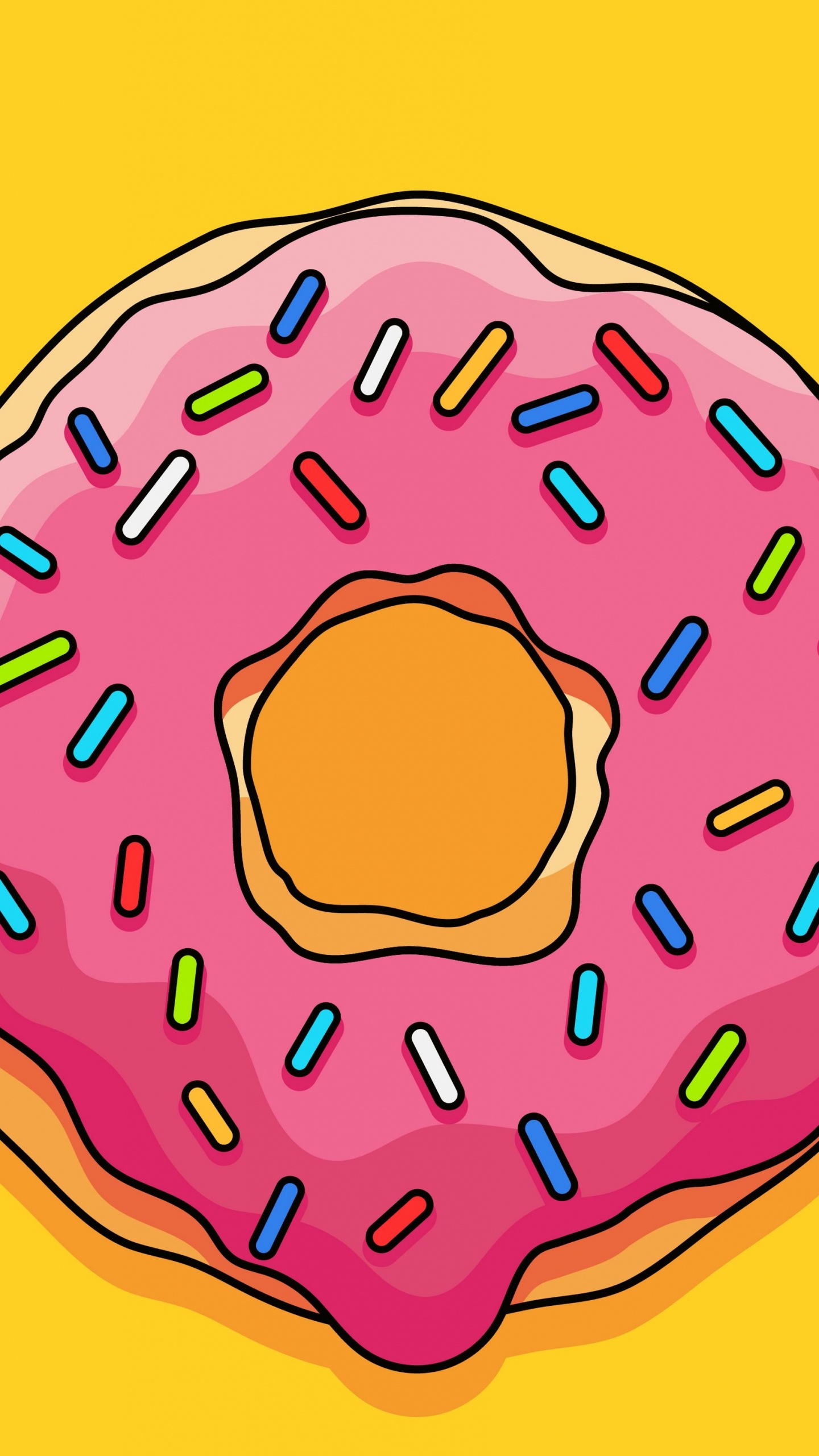 Обои круг, картинка, живопись, арт, пурпурный цвет в разрешении 1440x2560