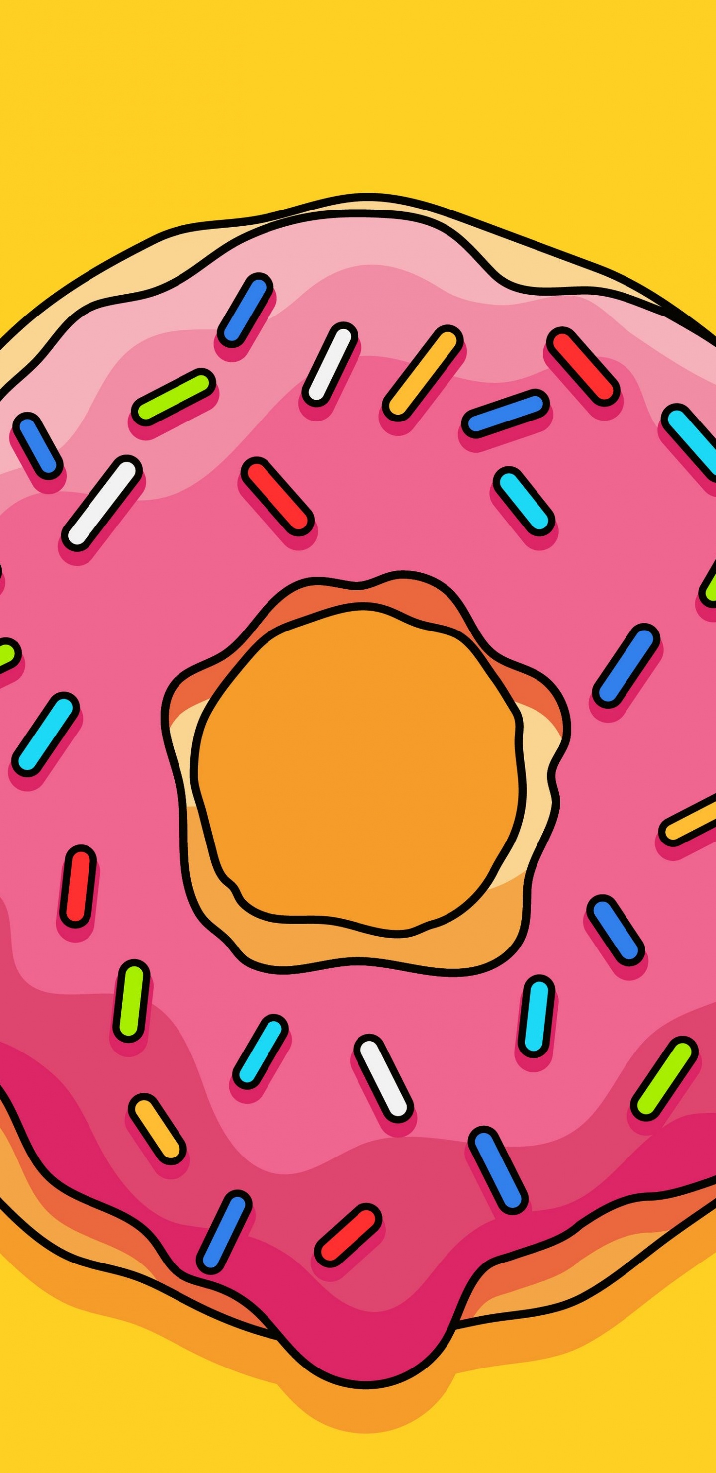 Обои круг, картинка, живопись, арт, пурпурный цвет в разрешении 1440x2960