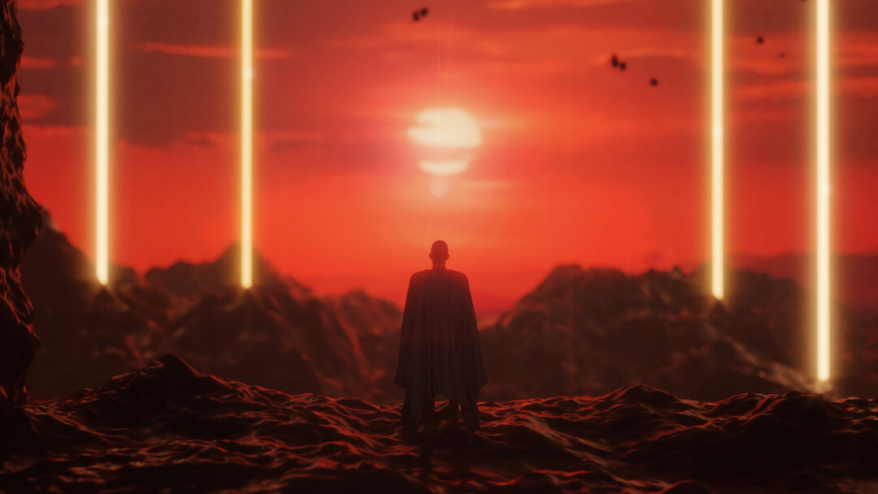 Обои закат, свет, красный цвет, Апельсин, освещение в разрешении 1280x720