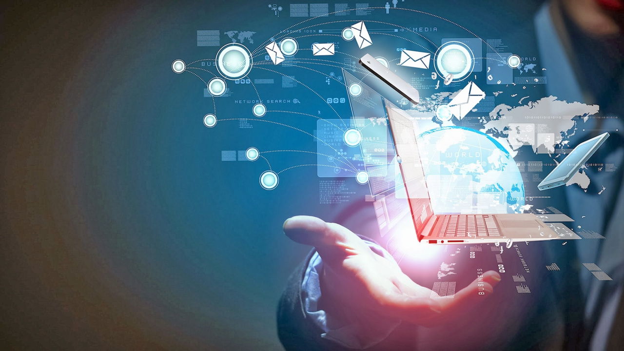 Обои бизнес, Информационные технологии, технологии, мир, космос в разрешении 1280x720