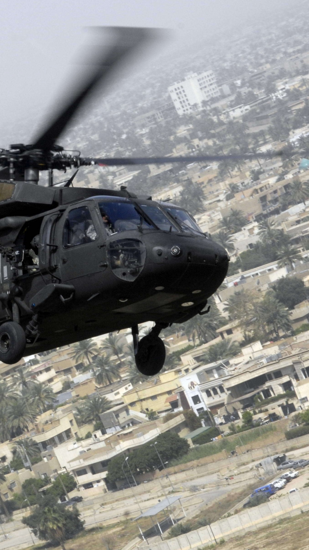 Обои самолеты Сикорского, военный вертолет, винтокрылая машина, черный ястреб, воздушные силы в разрешении 1080x1920