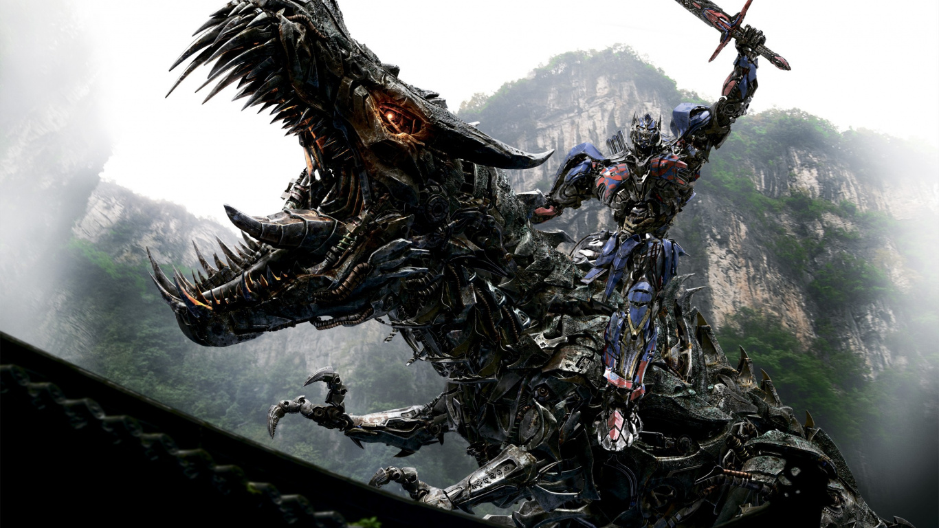 Обои Оптимус Прайм, трансформеры, вымирание, Гримлок, трансформатор в разрешении 1366x768