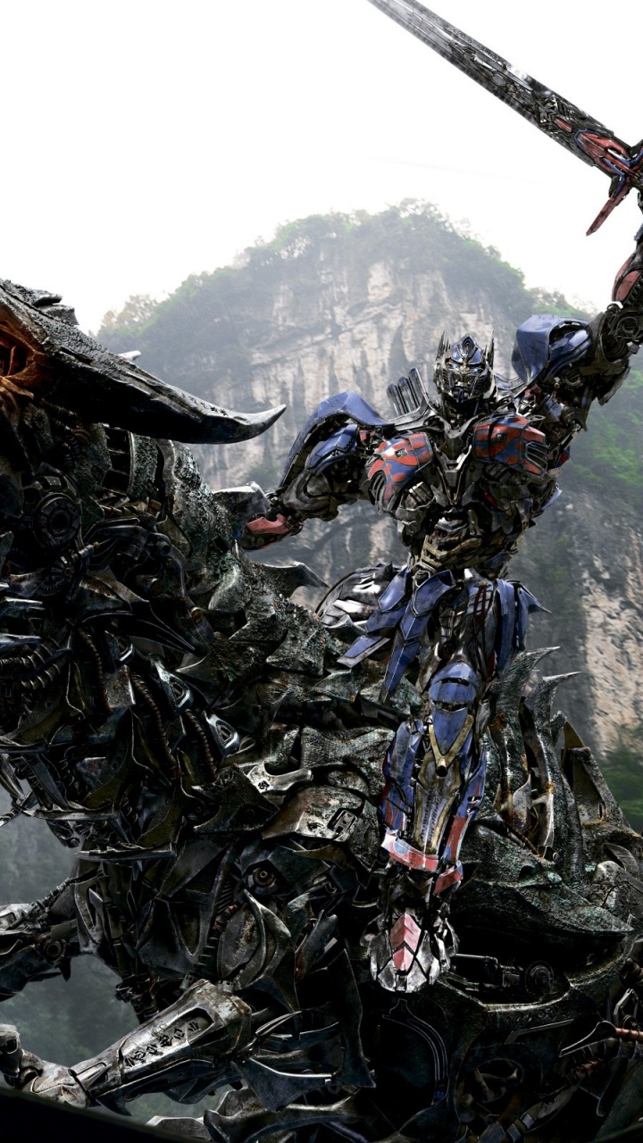 Обои Оптимус Прайм, трансформеры, вымирание, Гримлок, трансформатор в разрешении 720x1280