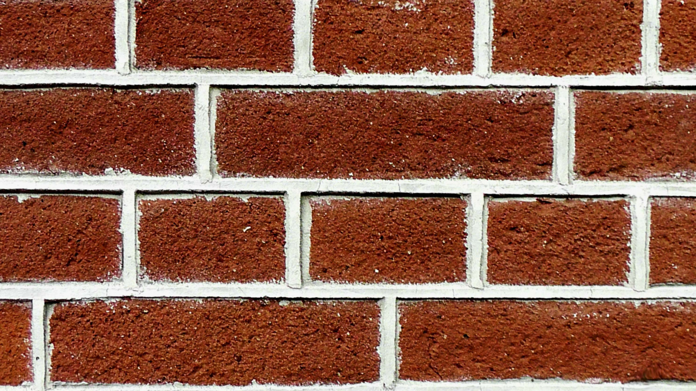 Обои кирпич, кирпичная кладка, стена, здание, дом в разрешении 1366x768