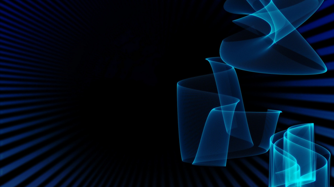 Обои синий, электрик, линия, узор, линии в разрешении 1366x768