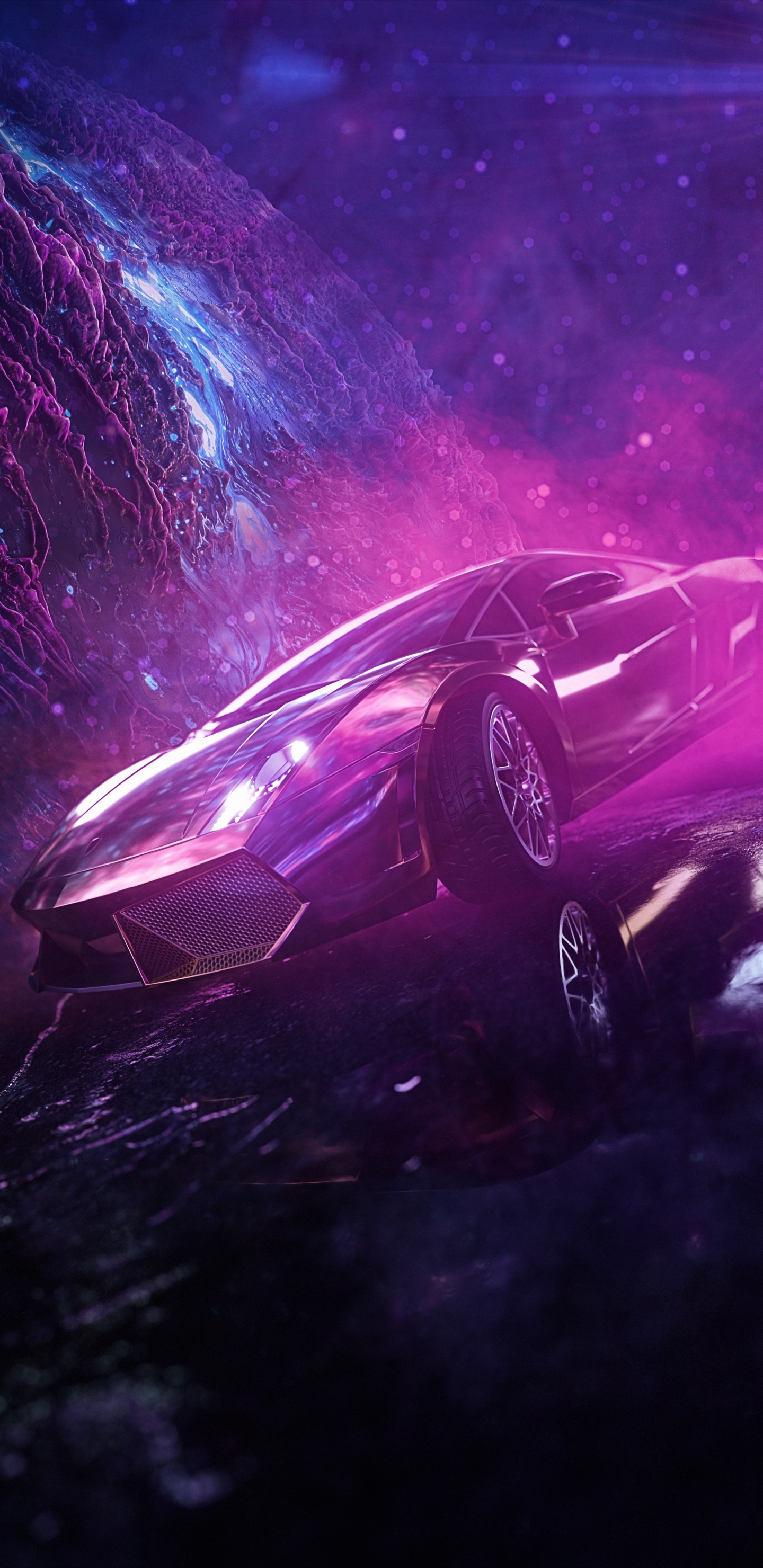 Обои легковые автомобили, спорткар, lamborghini уракан, Ламборджини, Ламборджини Его Centenari в разрешении 1440x2960