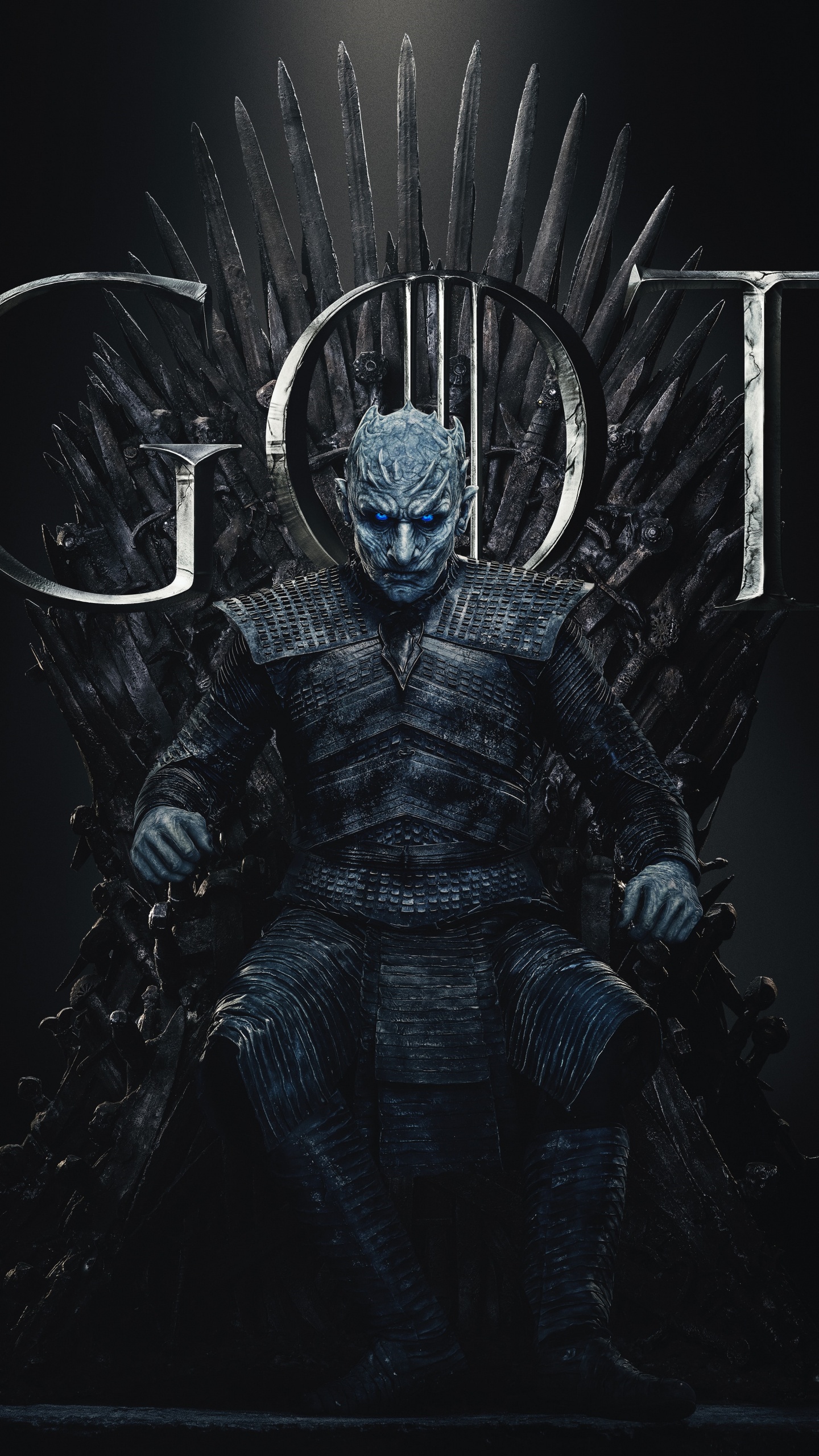 Обои Игра престолов, Джон Сноу, Ночной Король, Игра Престолов - 8 сезон, темнота в разрешении 1440x2560