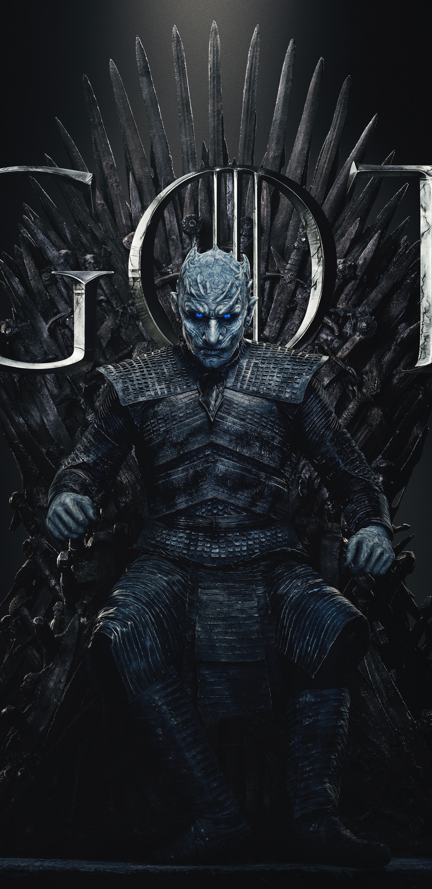 Обои Игра престолов, Джон Сноу, Ночной Король, Игра Престолов - 8 сезон, темнота в разрешении 1440x2960