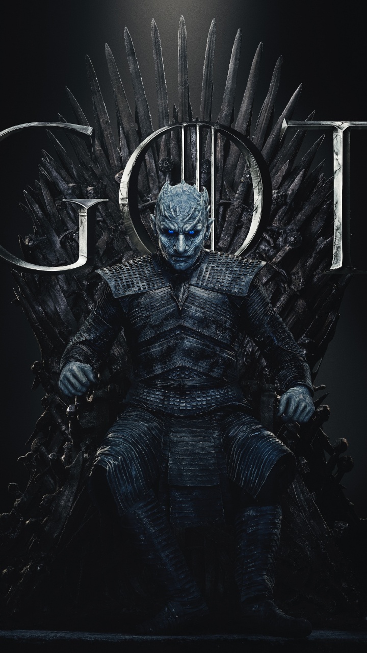 Обои Игра престолов, Джон Сноу, Ночной Король, Игра Престолов - 8 сезон, темнота в разрешении 720x1280