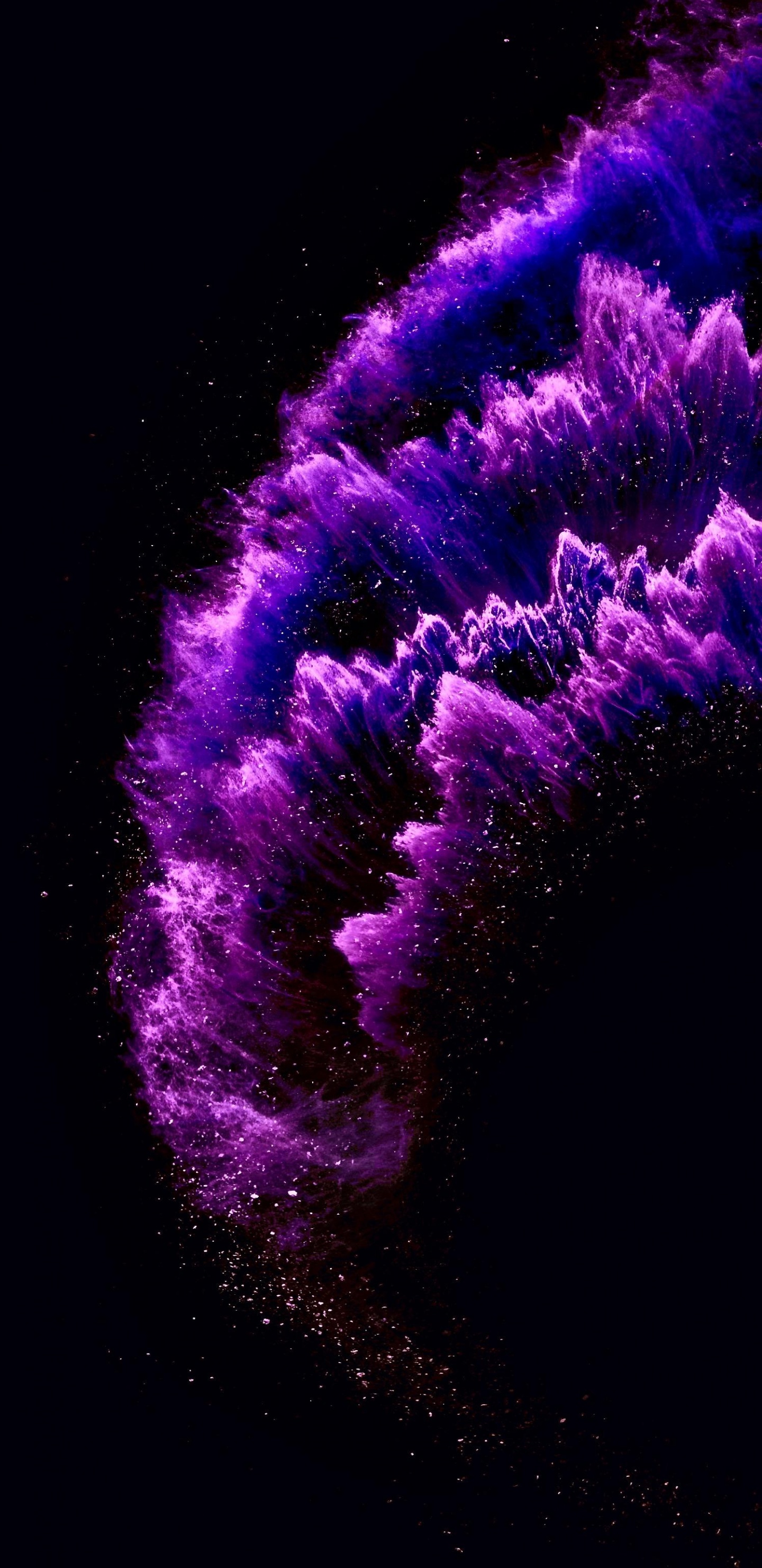 Обои ios, iOS 11, яблоко, пурпур, ткань в разрешении 1440x2960