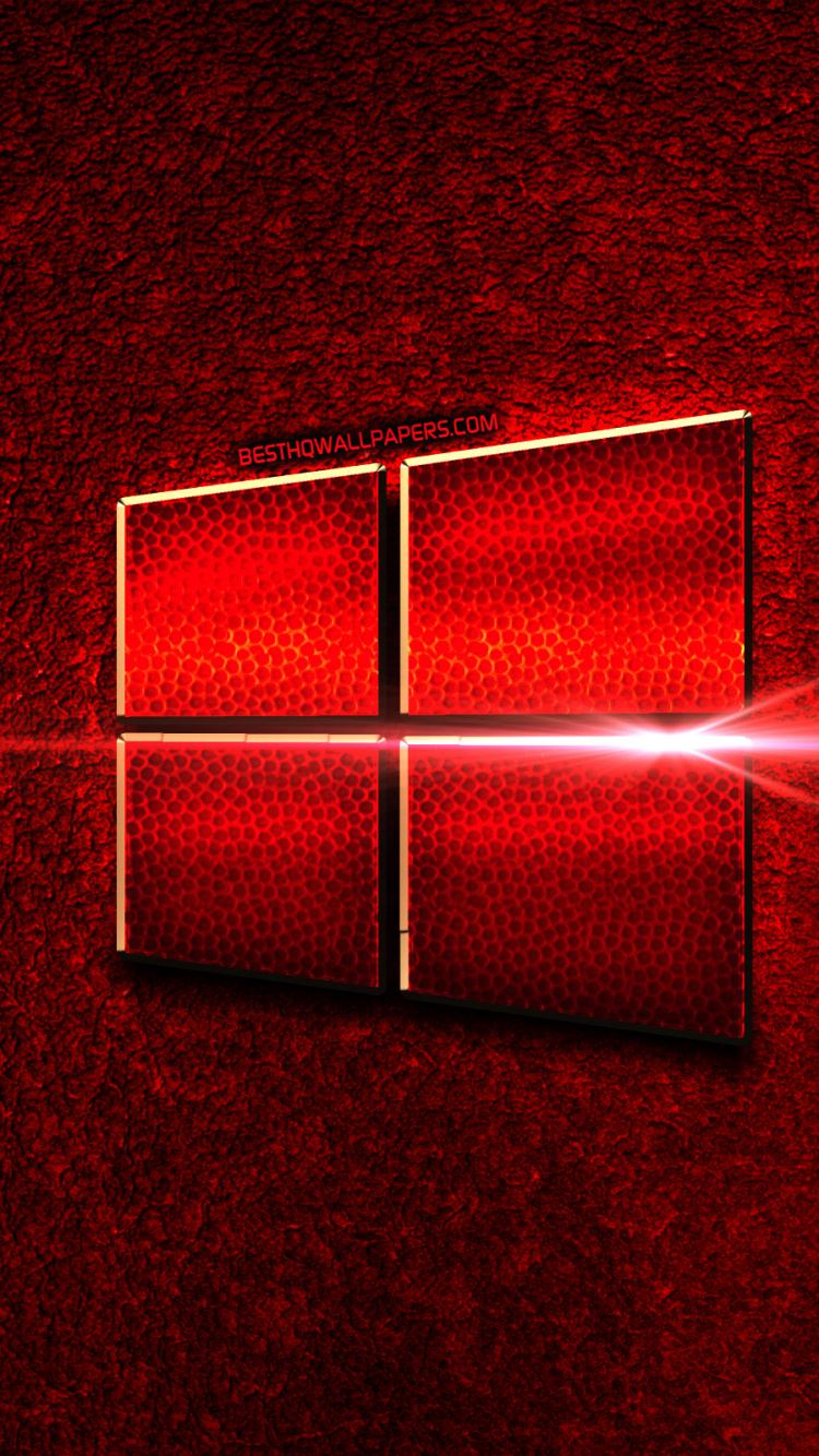 Обои свет, windows 10, Корпорация Microsoft, красный цвет, линия в разрешении 750x1334