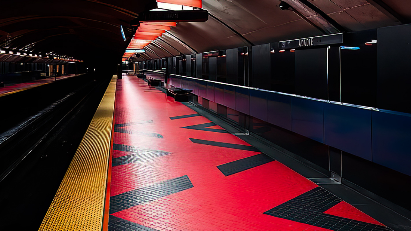 Обои здание, автомобильное освещение, инфраструктура, освещение, линия в разрешении 1366x768