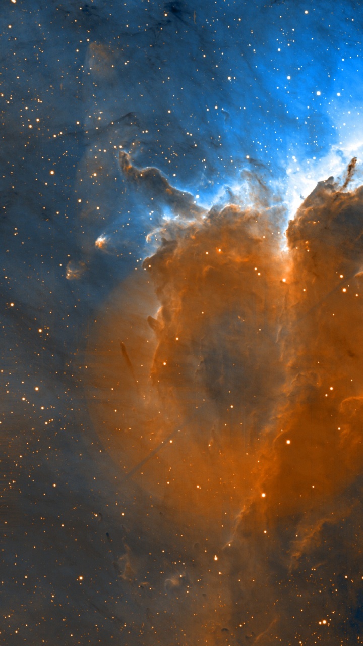 Обои туманность, атмосфера, космическое пространство, космос, астрономический объект в разрешении 720x1280