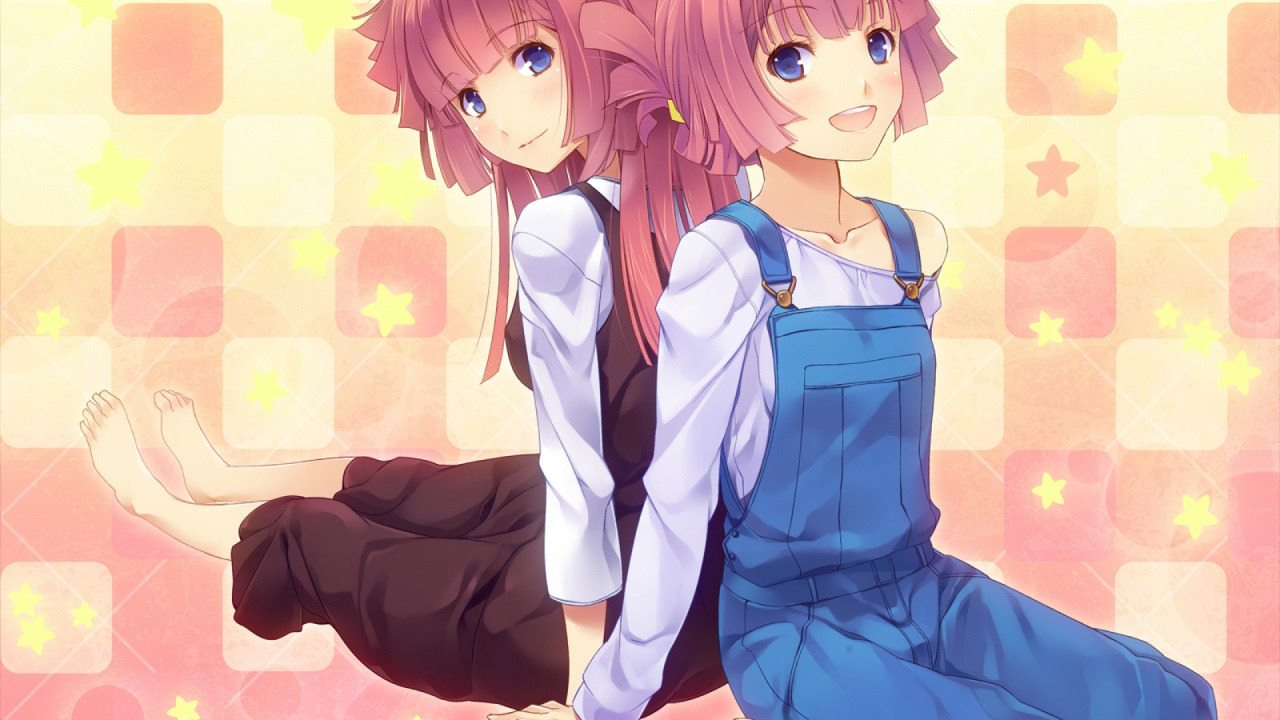 Обои мультфильм, девушка, розовый, мангака, пурпур в разрешении 1280x720