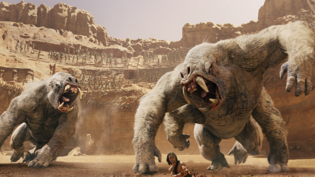 Обои Принцесса Марса, Барсум, динозавр, планета, Марс в разрешении 1280x720