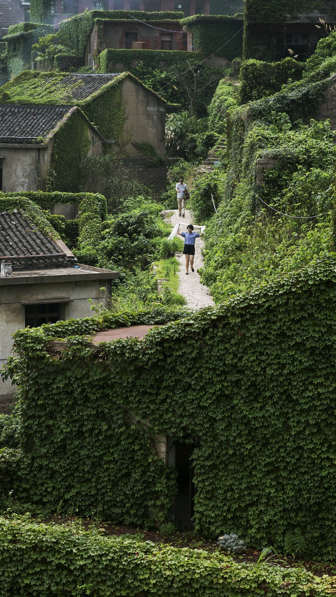 Обои Шэнси Острова, Шанхай, Заброшенная деревня, деревня, рыбацкая деревня в разрешении 1080x1920