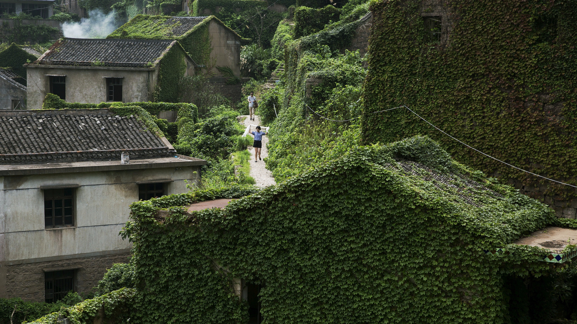 Обои Шэнси Острова, Шанхай, Заброшенная деревня, деревня, рыбацкая деревня в разрешении 1920x1080