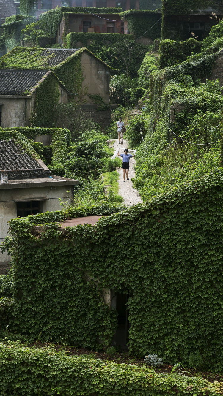 Обои Шэнси Острова, Шанхай, Заброшенная деревня, деревня, рыбацкая деревня в разрешении 750x1334