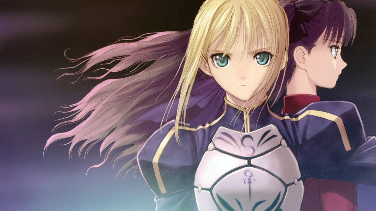 Обои сабля, эмия Широ, длинные волосы, Илия фон айнцберн, fatestay ночь в разрешении 1280x720