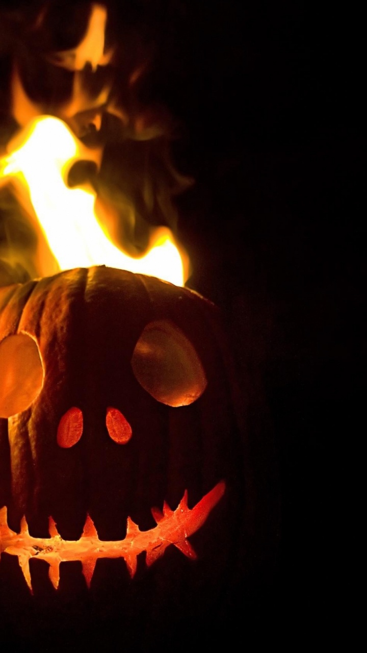 Обои калебас, тепло, резьба, тыквенных, Хэллоуин в разрешении 720x1280