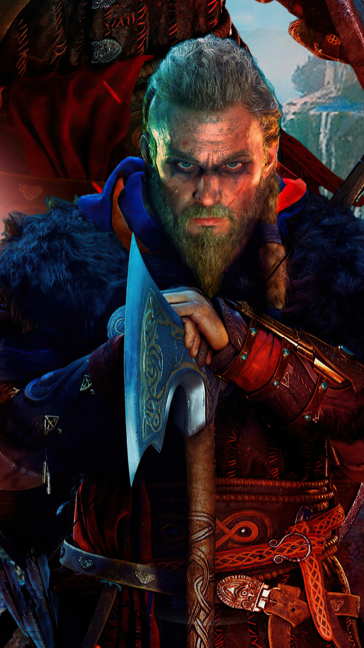 Обои assassins creed, assasin creed valhalla, assassins creed valhalla, ubisoft, Сайт VG247 в разрешении 750x1334